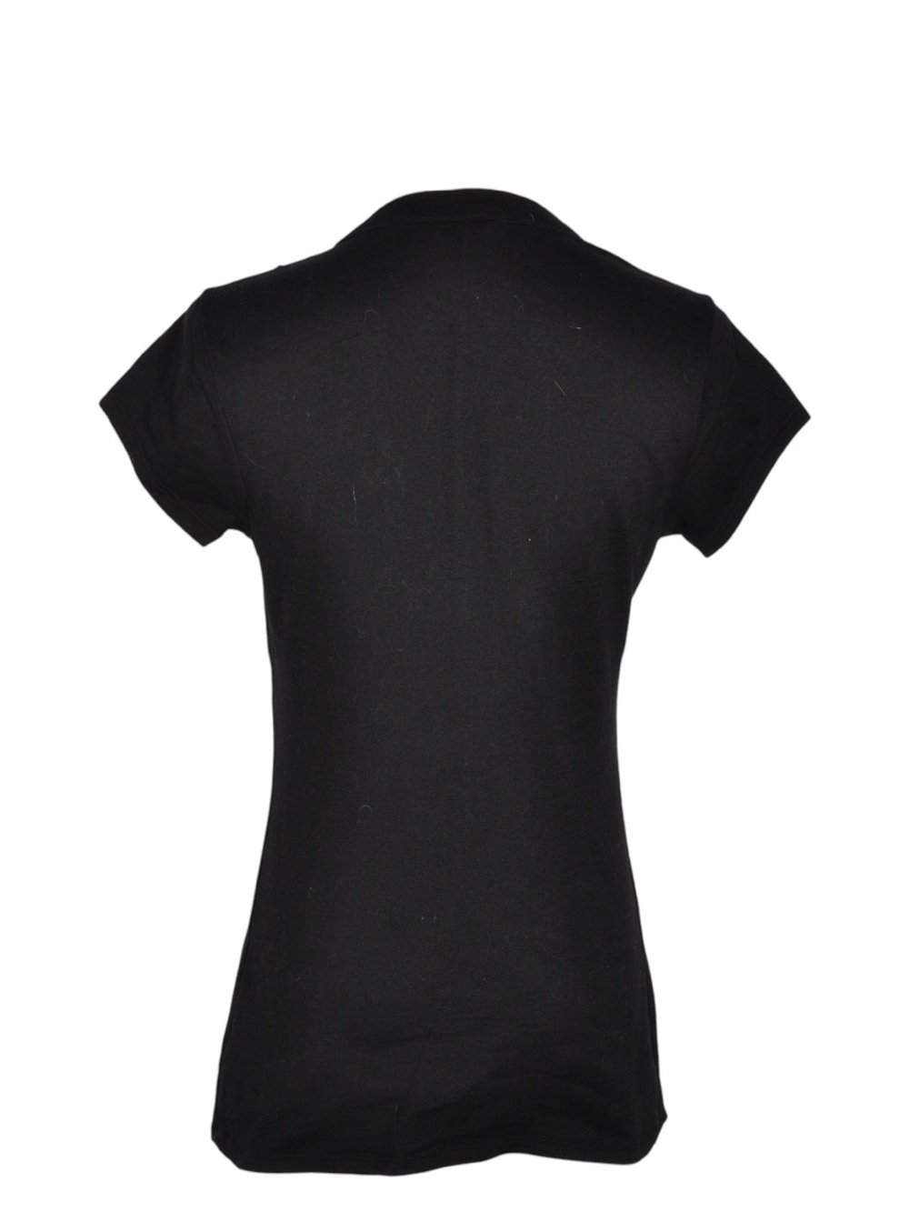 #Y2K Guess Black V-Neck Short Sleeve Tee - Picture 2 of 5